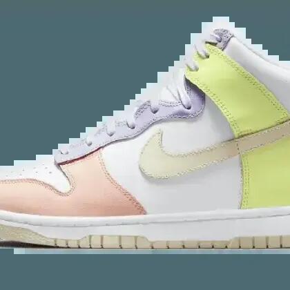 Lifestyle shoes - High-top Dunk Lemon Twist - White/Cashmere