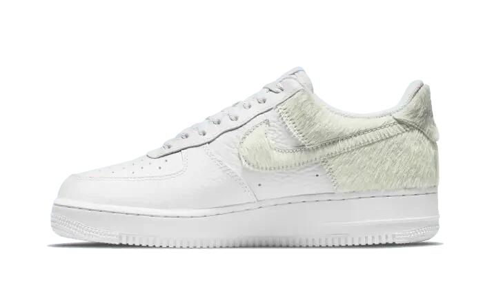 Air Force 1 Low White Pony Hair Heel 1/3
