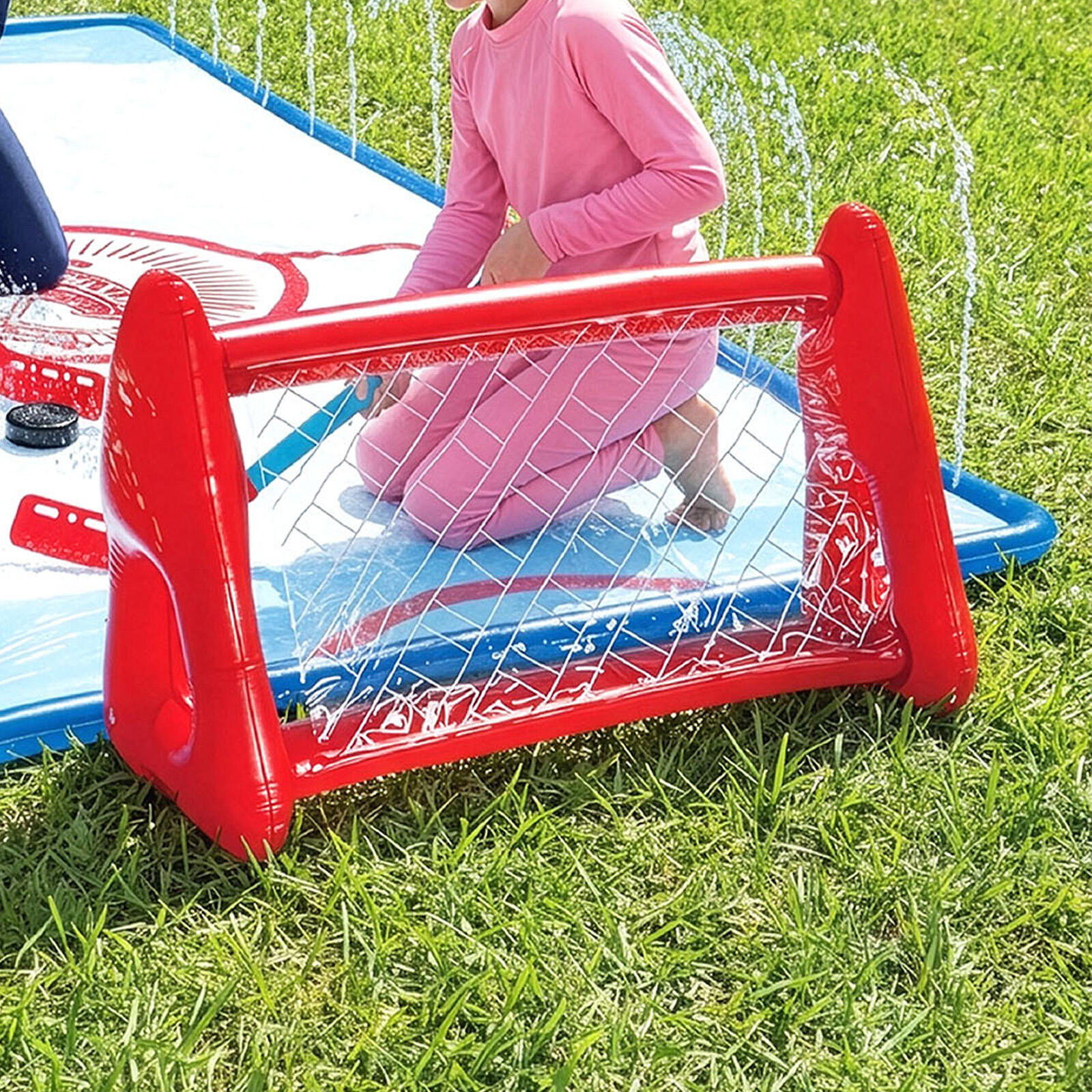 Ventriglisse Slip N Slide Hockey - Set avec 2 Buts & Crosses - Jardin 6/7