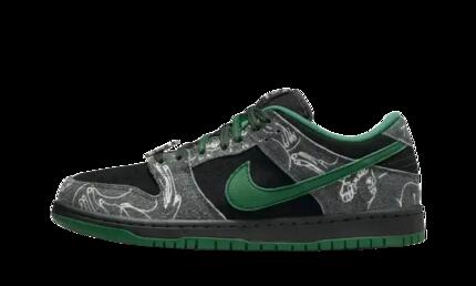 Zapatillas - Skateboarding - SB Dunk Low - Negro/Gorge Green