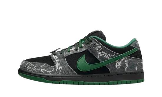 Zapatillas - Skateboarding - SB Dunk Low - Negro/Gorge Green