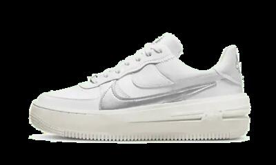 Schoenen - dames - air force 1 low - platformzool, wit/metallic