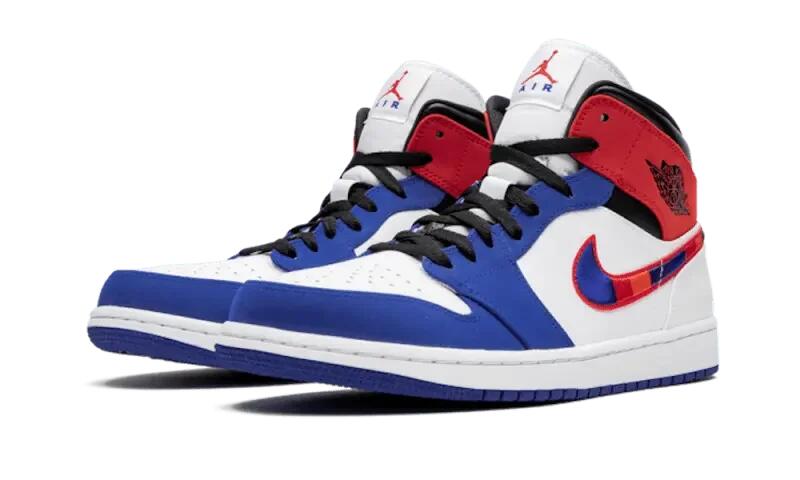Jordan 1 Mid Multi-Color Swoosh 2/4