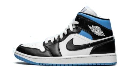 Sportschoenen Air Jordan 1 Mid University Black White