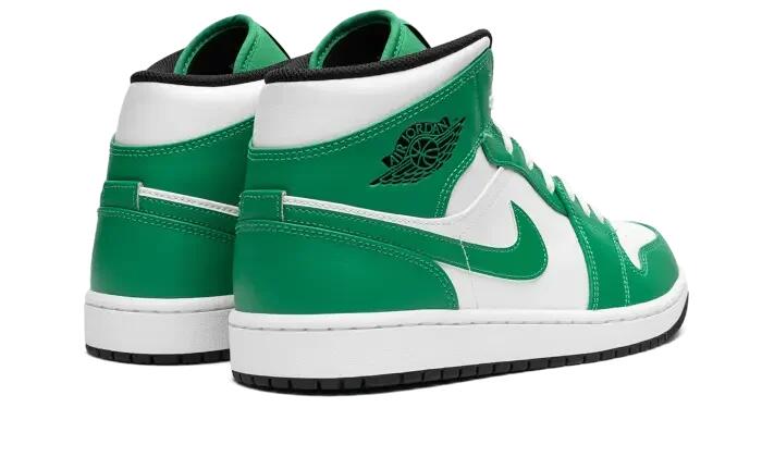 Jordan 1 Mid Lucky Green 3/4