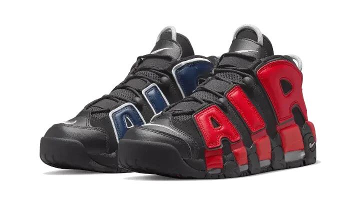 Nike Air More Uptempo Alternates Split Navy Red 3/5