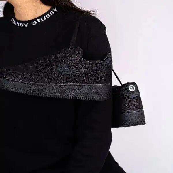 Zapatillas - Bajas, todo tiempo - Air Force 1 Low Stussy - Negro 5/7