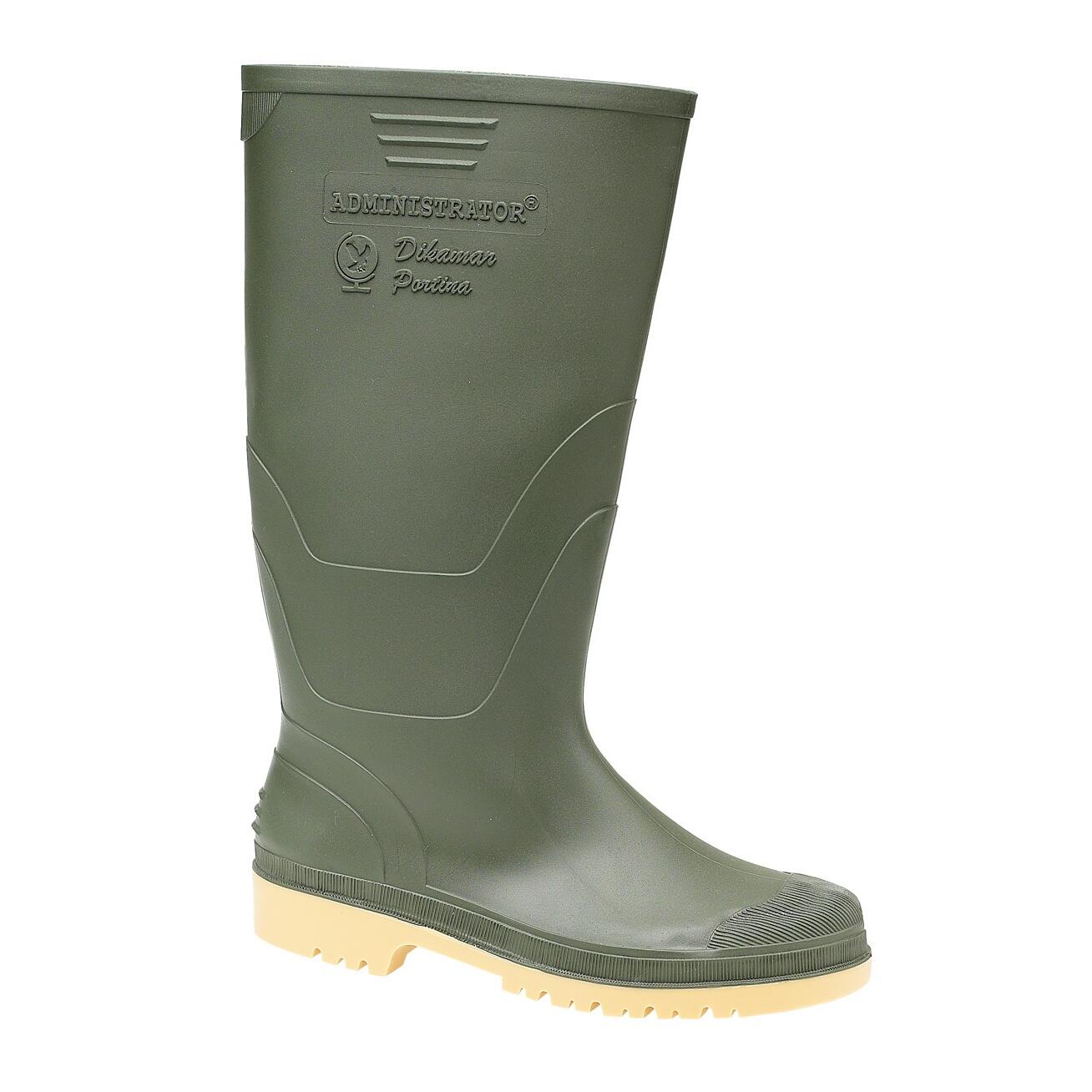 Administrator Wellington / Mens Boots / Plain Rubber Wellingtons (Green) 2/3