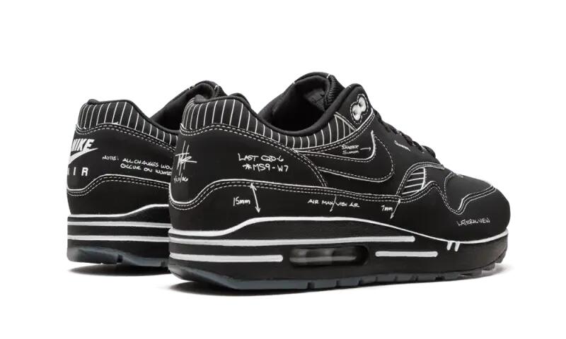 Nike Air Max 1 Tinker Sketch to Shelf Black 3/4