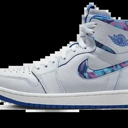 Basketball - High-top shoes - Zoom Air - Grey/Royal/Pink