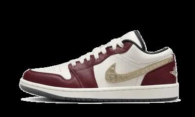 Schoenen - air jordan 1 low - sail/metallic gold