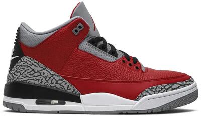 Schoenen - basketbal - air jordan 3 se - fire red/cement/black