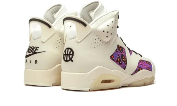 Air Jordan 6 Retro Quai 54 Sail Black (2020) 3/4