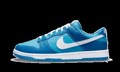Scarpe - basket - uomo - basse - dunk low - blu marino/bianco