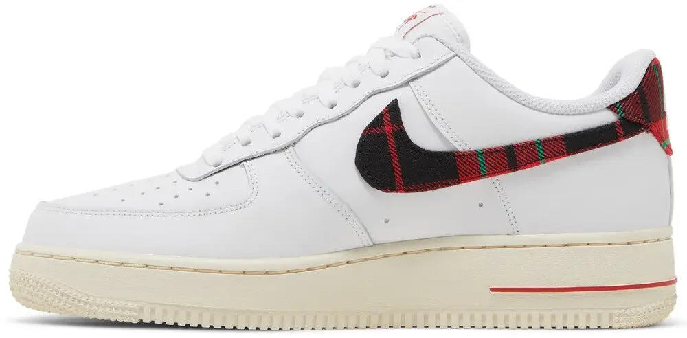 Nike Air Force 1 Low '07 LV8 Tartan Plaid White University Red 3/6