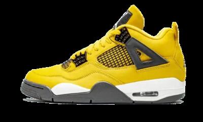 Schoenen - basketbal - air jordan 4 tour yellow - wit/zwart