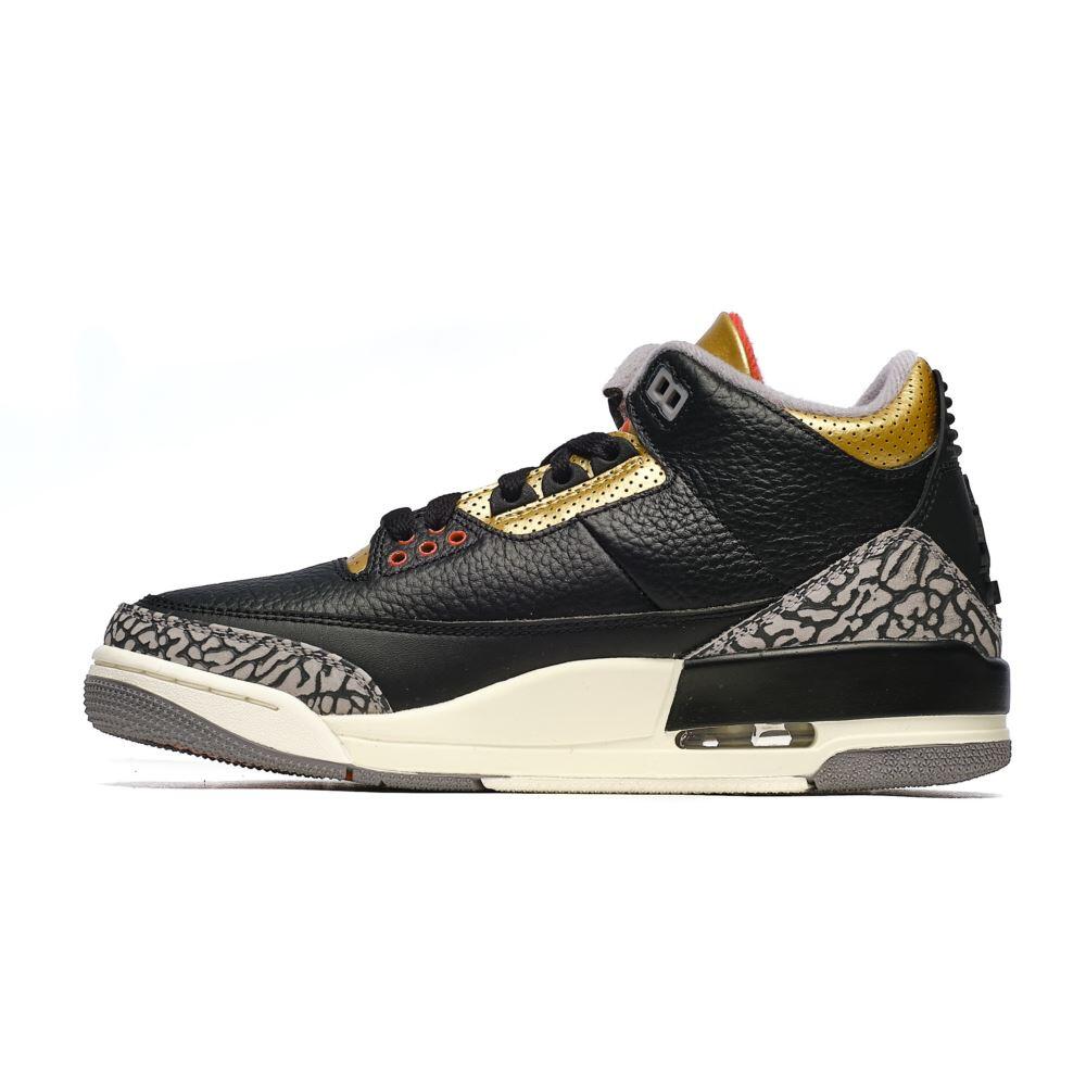 Jordan 3 Retro Black Cement Gold (Women's) 2/5