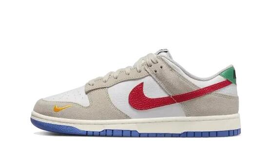 Zapatillas - Dunk Low bajas - Light Iron Ore/Blanco/Rojo/Azul