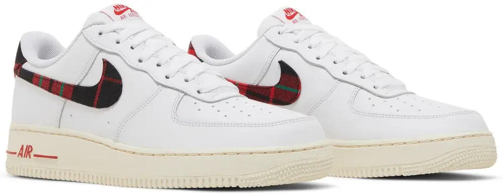 Nike Air Force 1 Low '07 LV8 Tartan Plaid White University Red 6/6