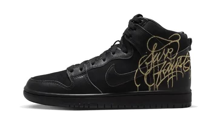 Nike SB Dunk High FAUST noir/doré 1/1