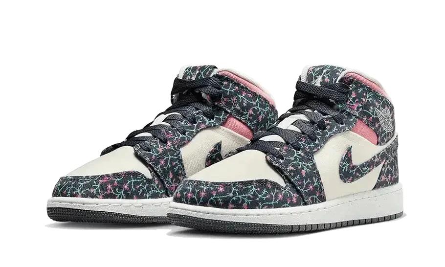 Jordan 1 Retro Mid ALT SE Floral (GS) 2/3