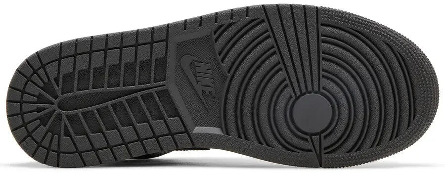 Jordan 1 Mid Black White Iron Grey 3/5