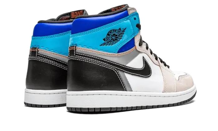 Schoenen - basketbal - air jordan 1 high og - White/Total Orange 3/4