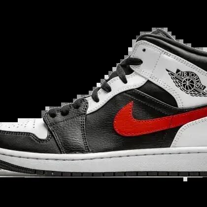 Basketball - Shoes - AJ1 Mid - Black/Chile Red/White