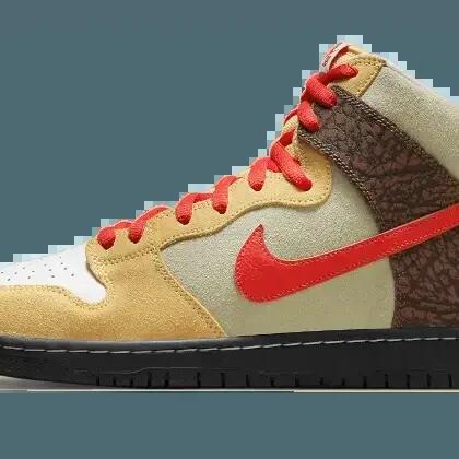 Unisex - Skate - Shoes - High-top SB Dunk Kebab - Light Green/Tan