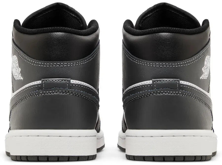 Jordan 1 Mid Black White Iron Grey 4/5