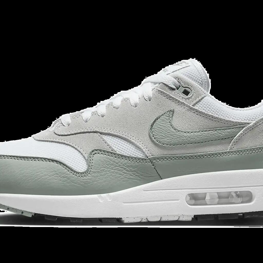 Unisex - Lifestyle - Shoes - Cushioned Air sole - Air Max 1 - White/Mica Green.