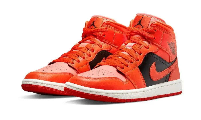 Air Jordan 1 Mid Orange Black 2/3