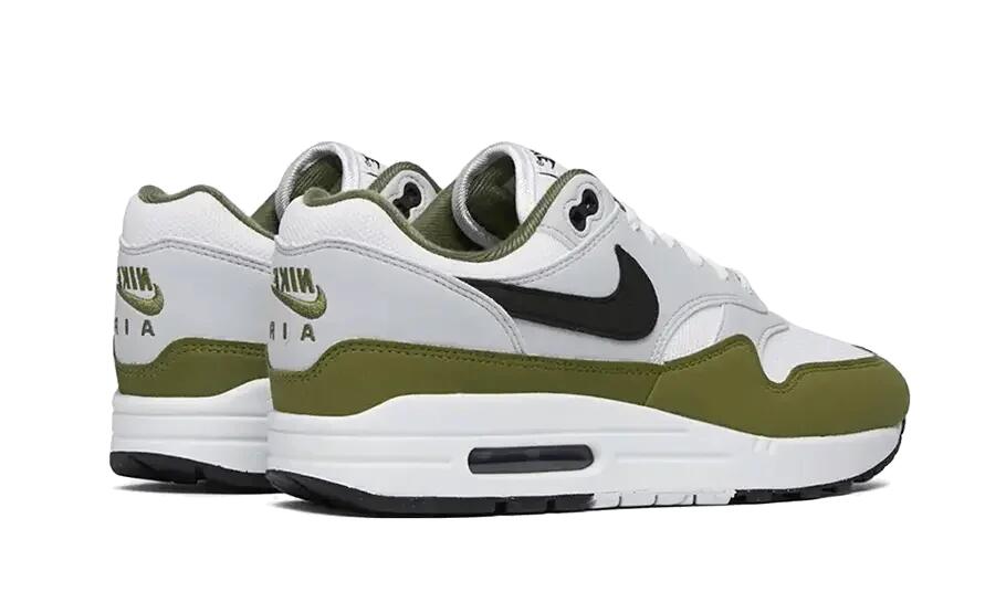 Air Max 1 White Black Medium Olive - Taille : 44.5 EU 3/4