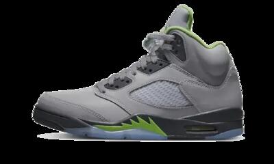 Schoenen - basketbal - heren - air jordan 5 - zilver/green bean
