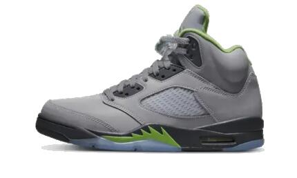 Schoenen - basketbal - heren - air jordan 5 - zilver/green bean