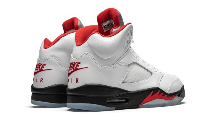 Jordan 5 Retro Fire Red Silver Tongue (2020) 3/4