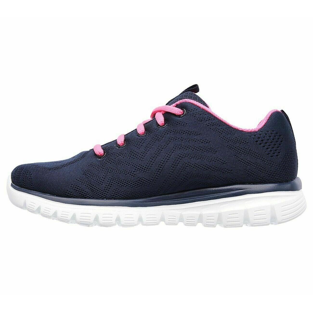 Womens/Ladies Graceful Get Connected Trainers (Navy/Pink) 2/5