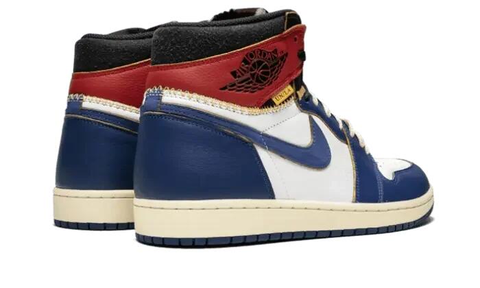 Air Jordan 1 Retro High Union Los Angeles Blue Toe 3/4
