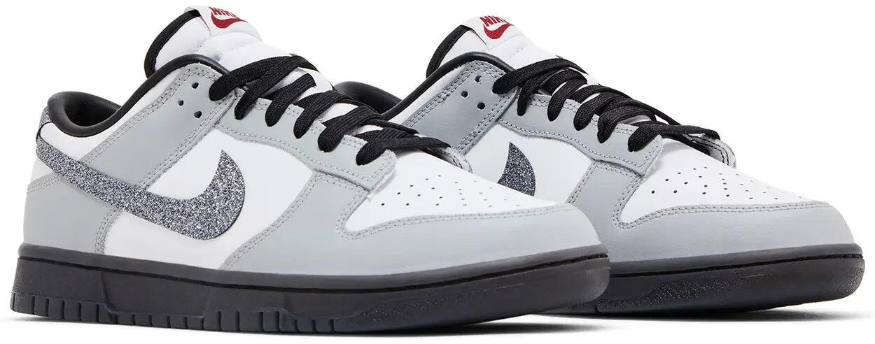 Nike Dunk Low LX Glitter Swoosh White Light Smoke Grey (W) 5/5