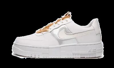 Schoenen - casual - air force 1 low pixel - grijs/goud