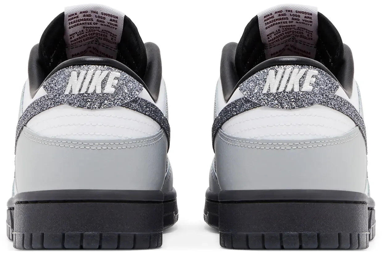 Nike Dunk Low LX Glitter Swoosh White Light Smoke Grey (W) 4/5
