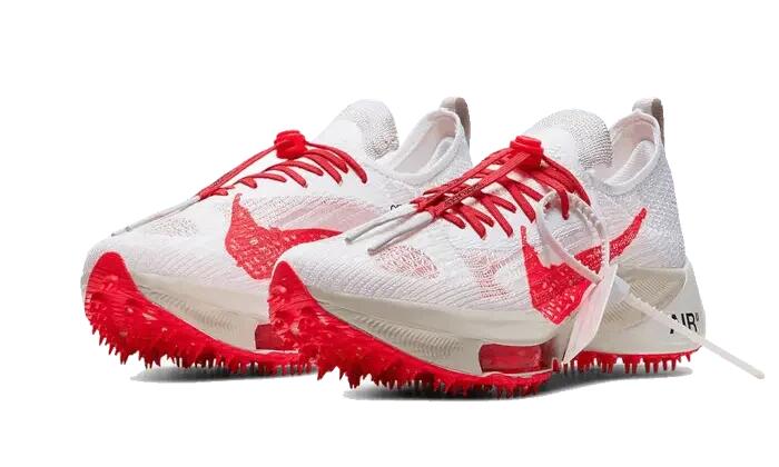 Nike Air Zoom Tempo Next% Flyknit Off White White Solar Red 2/3