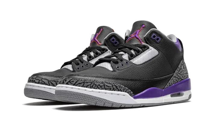 Air Jordan 3 Retro Black Court Purple 2/4