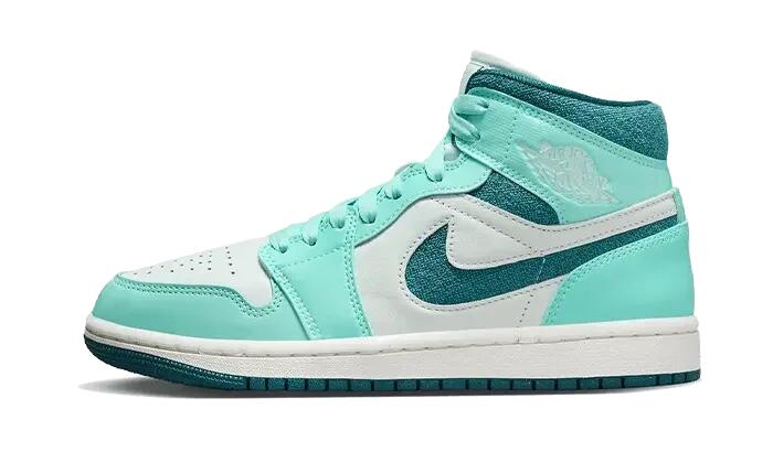 Air Jordan 1 Mid Bleached Turquoise (W) 1/3