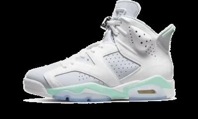 Schoenen - lifestyle - dames - air jordan 6 - retro, gedempt - wit/mint