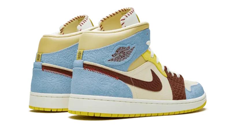 Air Jordan 1 Mid Fearless Maison Château Rouge 3/4