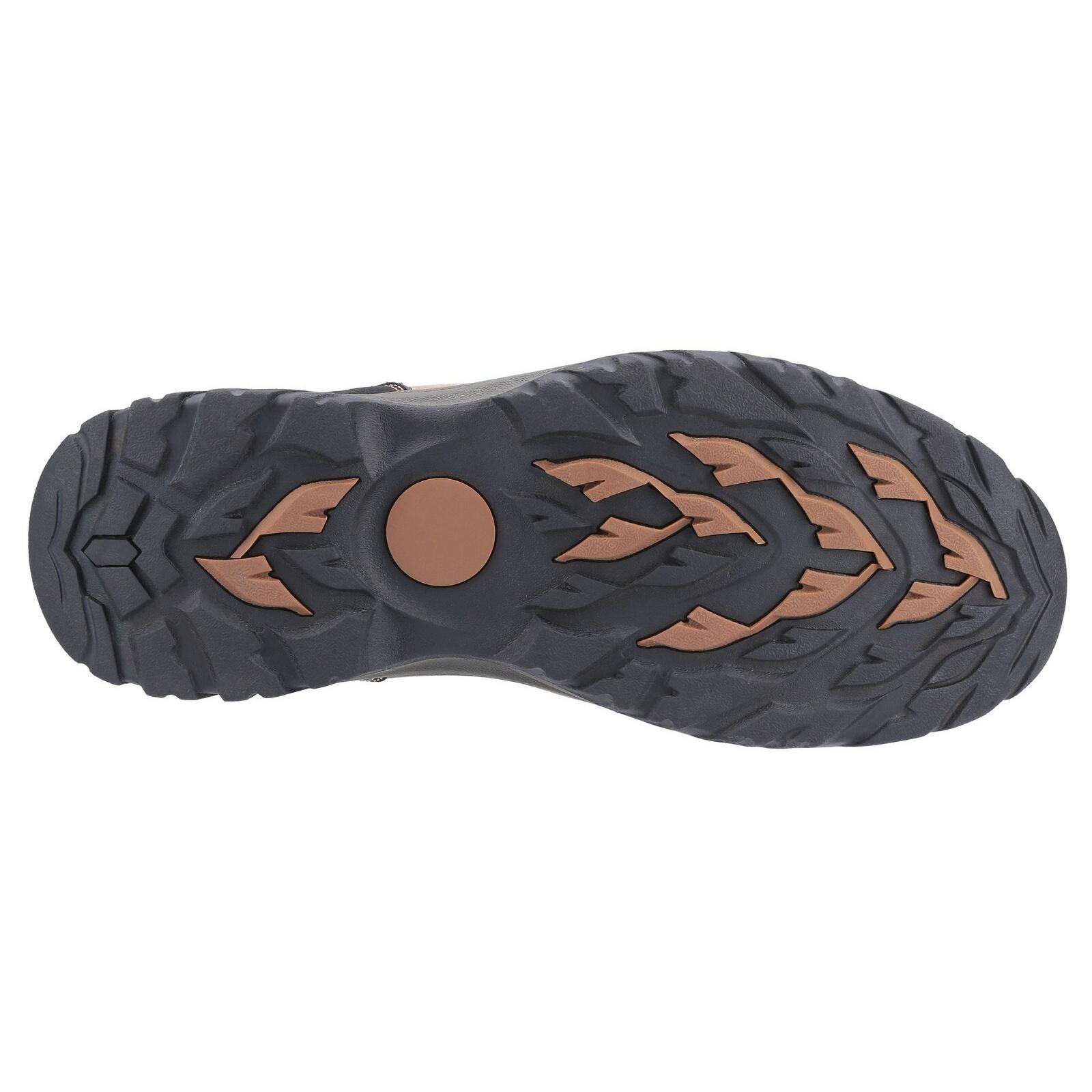 Mens Boxwell Nubuck Leather Hiking Shoe (Brown) 3/5