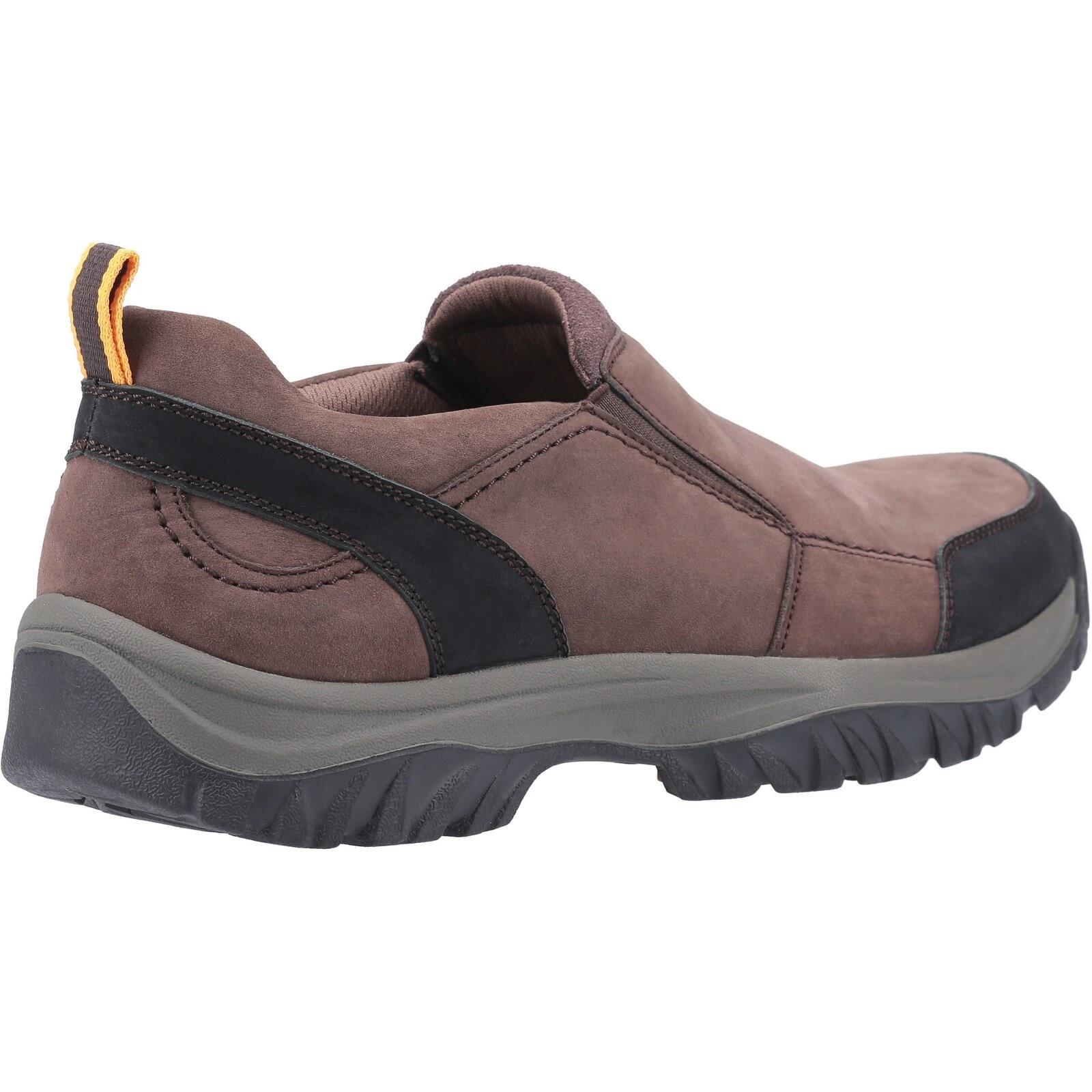 Mens Boxwell Nubuck Leather Hiking Shoe (Brown) 4/5