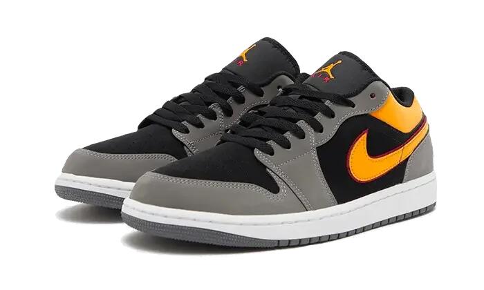 Jordan 1 Low Black Vivid Orange 2/3