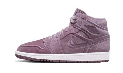 Schoenen - basketbal - air jordan 1 mid se - mid, paars/wit
